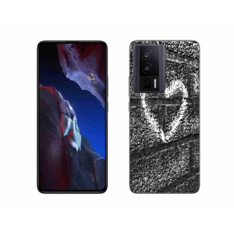 Gél borítás mmCase a Xiaomi Poco F5 Pro számára - szív a falon