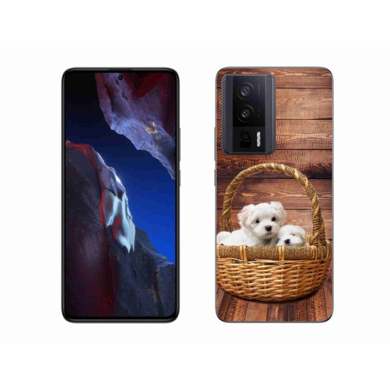 Gél borítás mmCase a Xiaomi Poco F5 Pro számára - kölyökkutyák