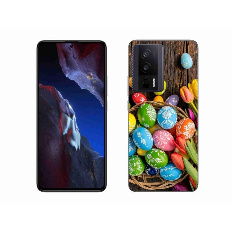 Gél borítás mmCase a Xiaomi Poco F5 Pro számára - Húsvéti tojások