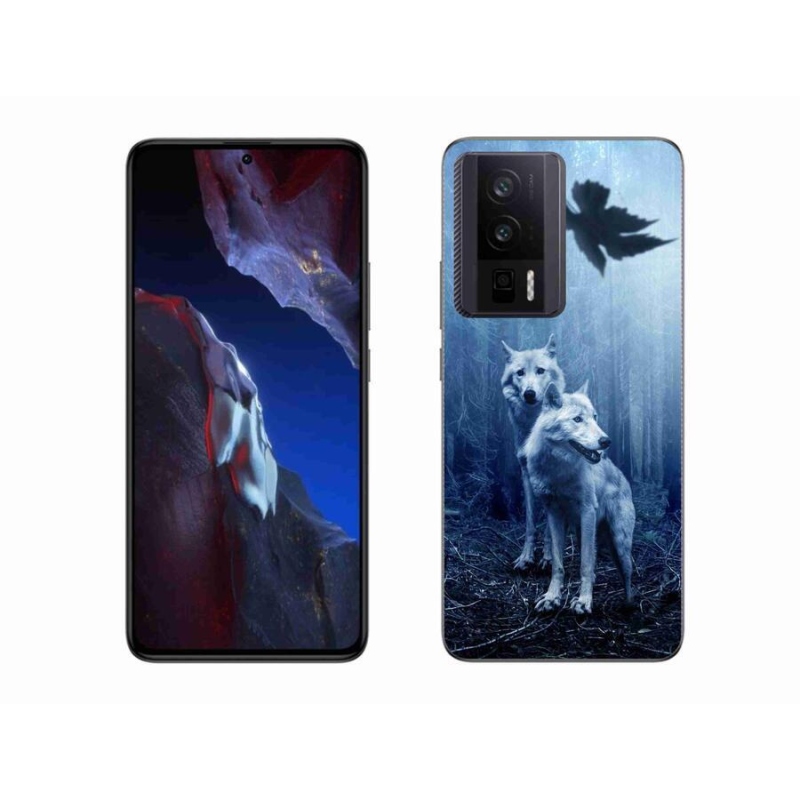 Gél borítás mmCase a Xiaomi Poco F5 Pro számára - farkasok az erdőben