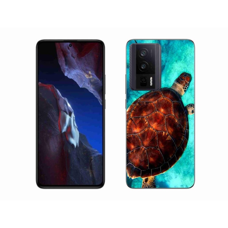 Gél borítás mmCase a Xiaomi Poco F5 Pro számára - teknősbéka