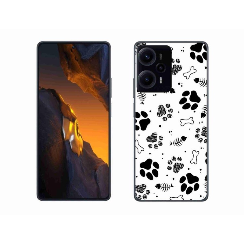 Gél borítás mmCase a Xiaomi Poco F5-hez - kutyamancsok 1