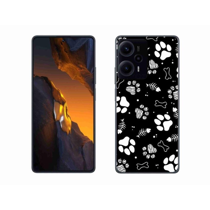 Gél borítás mmCase a Xiaomi Poco F5-hez - kutyamancsok