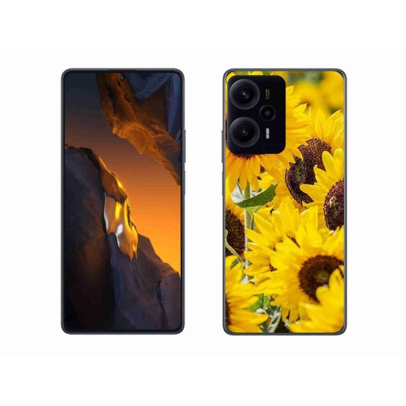 Gél borítás mmCase a Xiaomi Poco F5 készülékhez - napraforgó