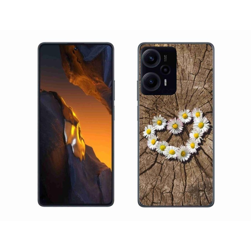 Gél borítás mmCase a Xiaomi Poco F5 készülékhez - százszorszépek szíve