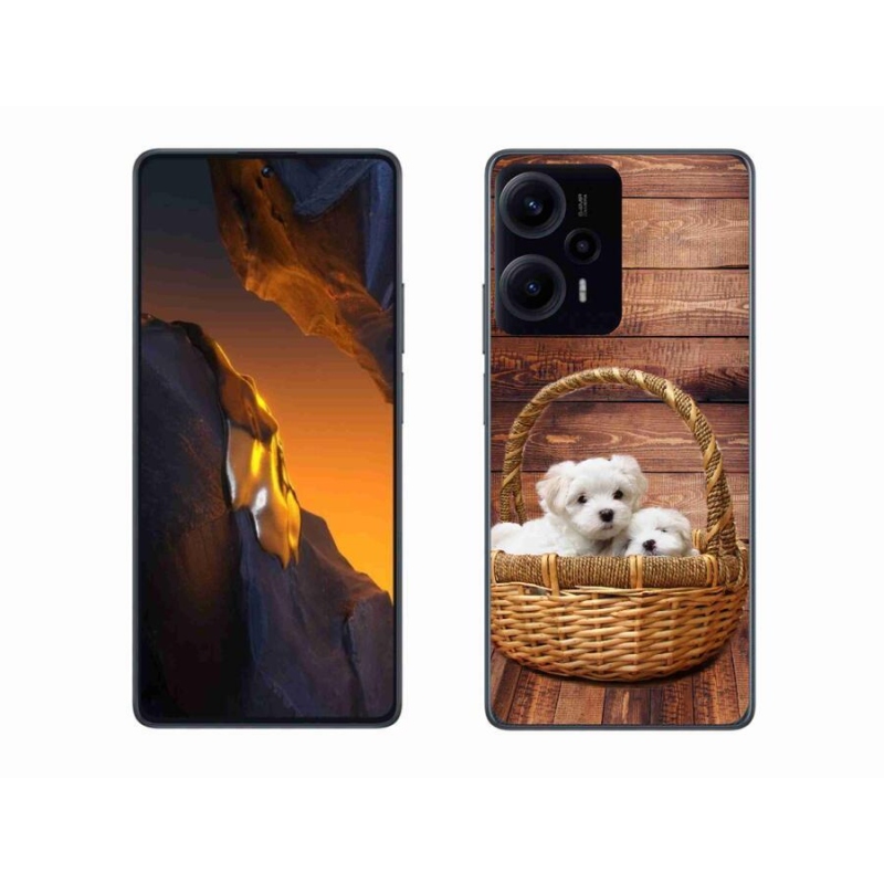 Gél borítás mmCase a Xiaomi Poco F5-hez - kölyökkutyák