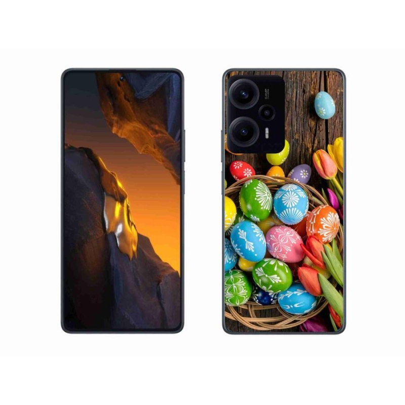 Gél borítás mmCase a Xiaomi Poco F5-hez - Húsvéti tojások