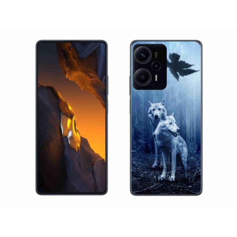 Gél borítás mmCase a Xiaomi Poco F5 számára - farkasok az erdőben