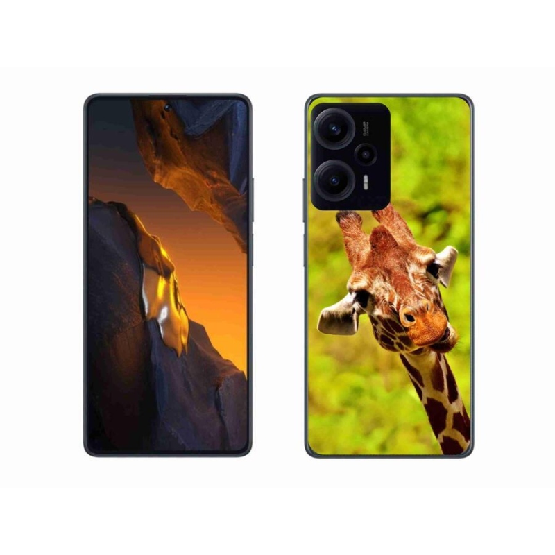 Gél borítás mmCase a Xiaomi Poco F5 készülékhez - zsiráf