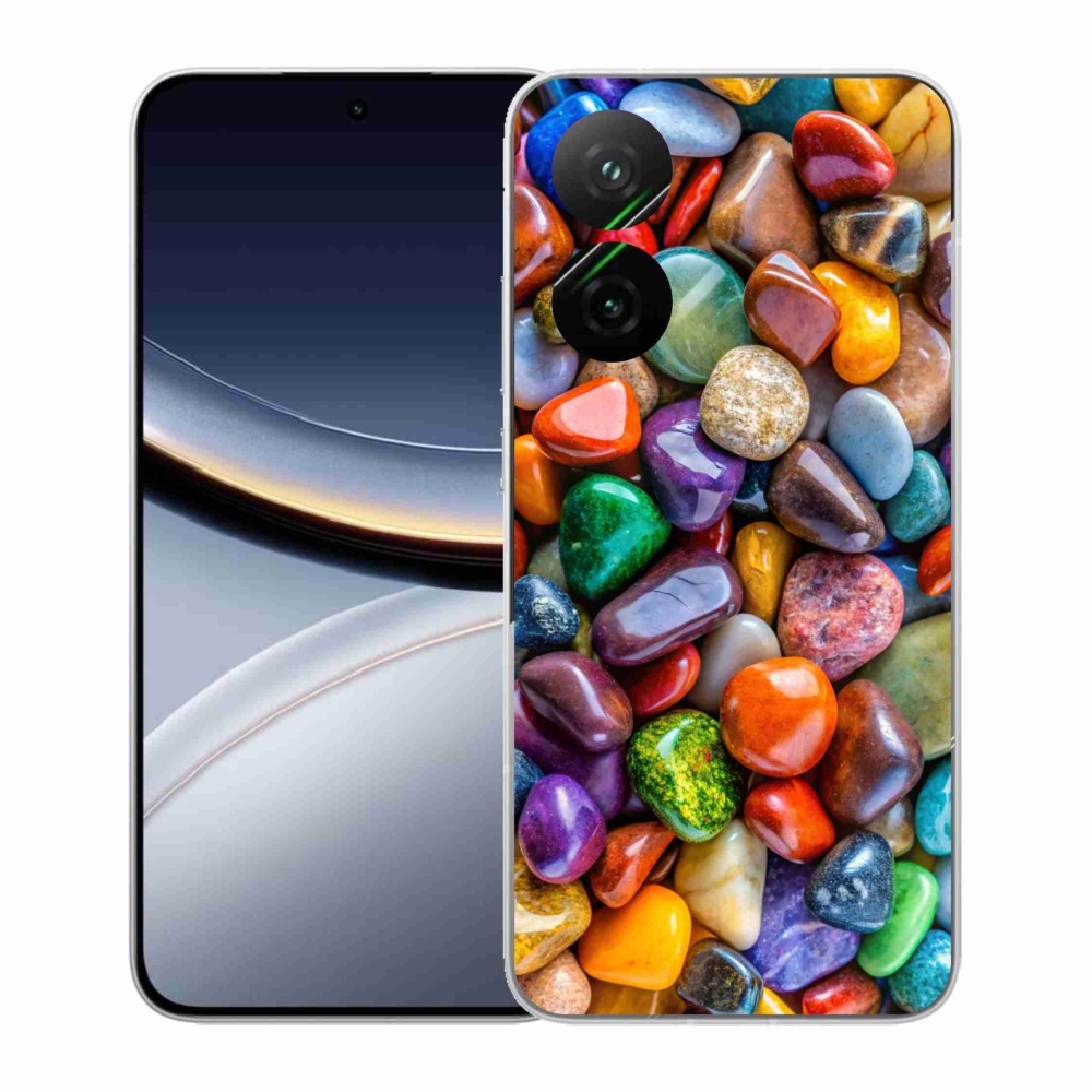 Gél borítás mmCase a Xiaomi Poco F7 5G számára - színes strasszkövek