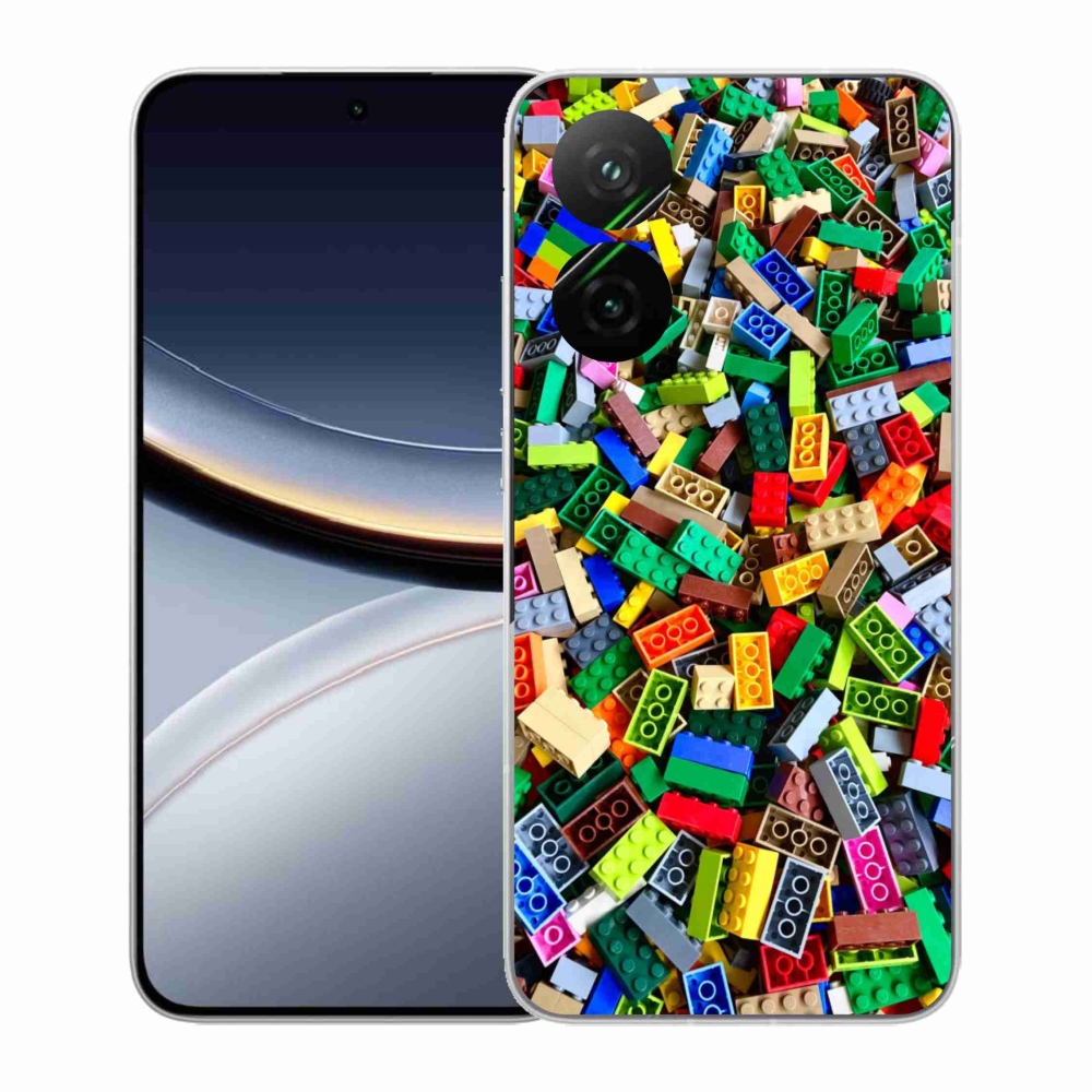 Gél borítás mmCase a Xiaomi Poco F7 5G számára - színes építőelemek