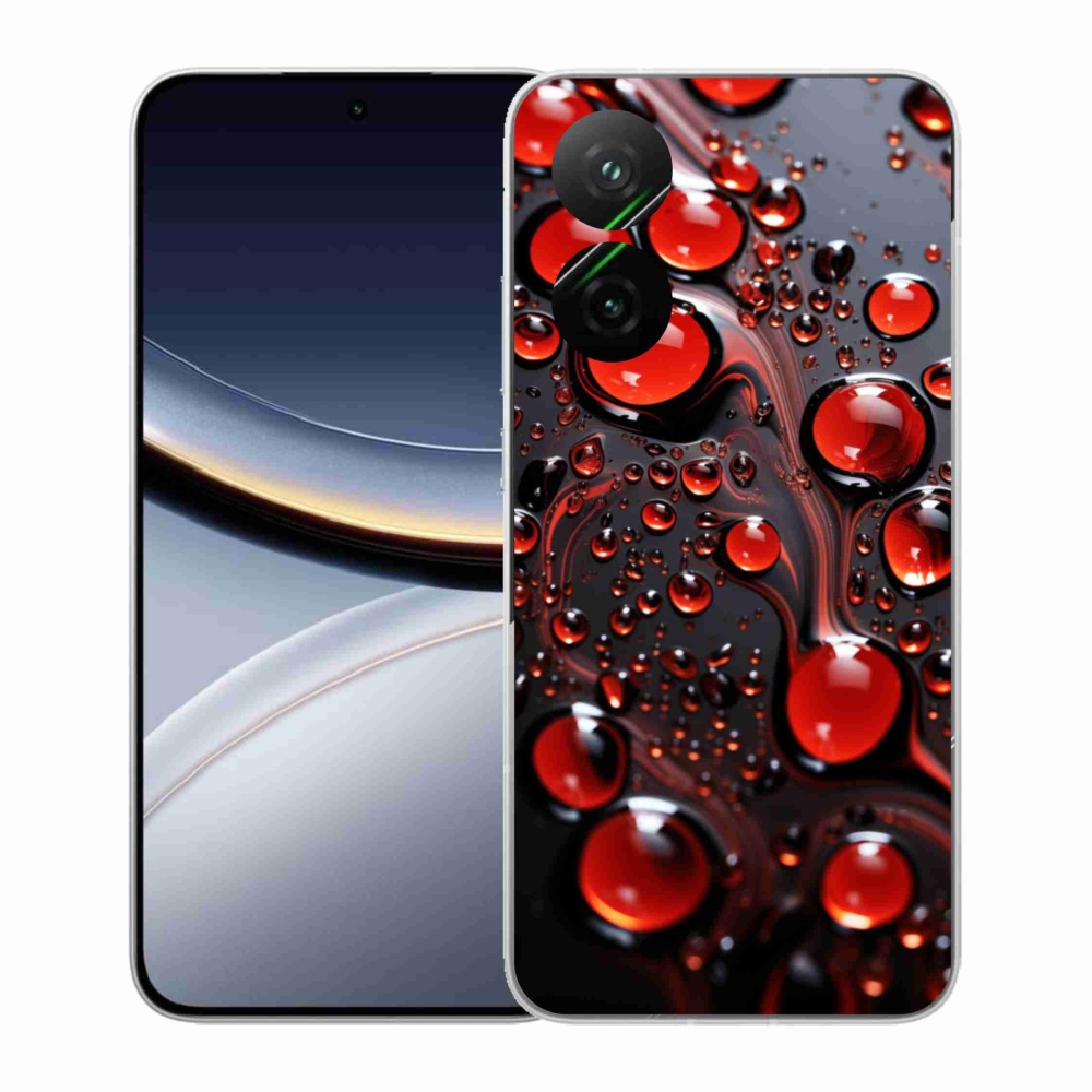 Gél borítás mmCase a Xiaomi Poco F7 5G-hez - piros csepp 2