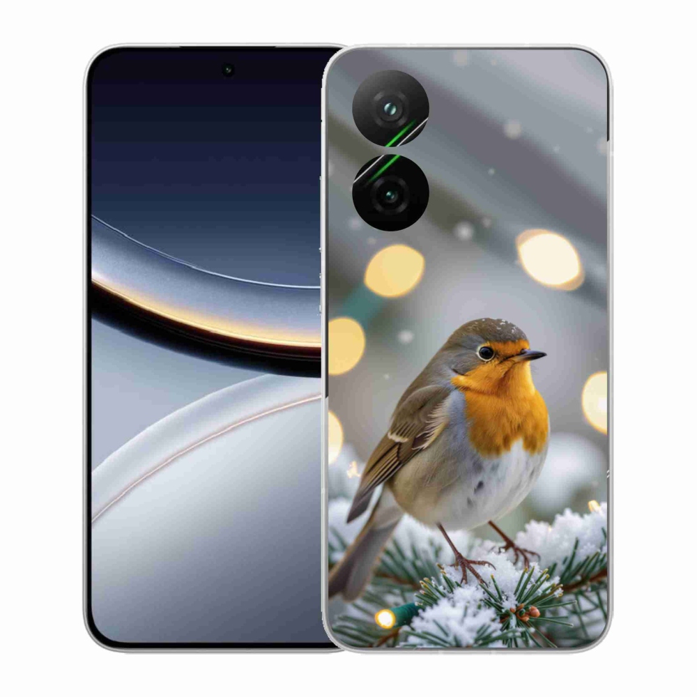 Gél borítás mmCase a Xiaomi Poco F7 5G-hez - piros télen