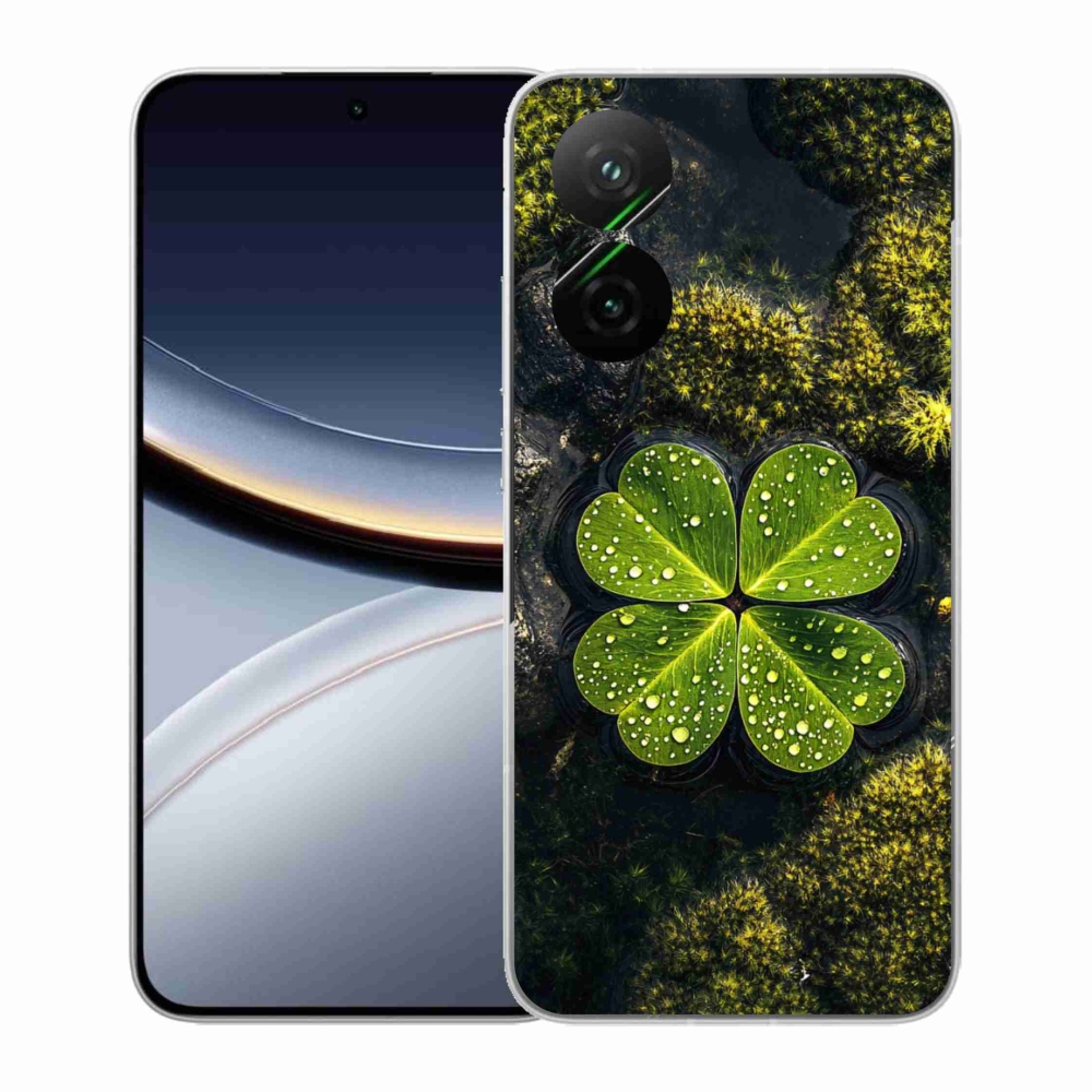 Gél borító mmCase a Xiaomi Poco F7 5G számára - négylevelű lóhere