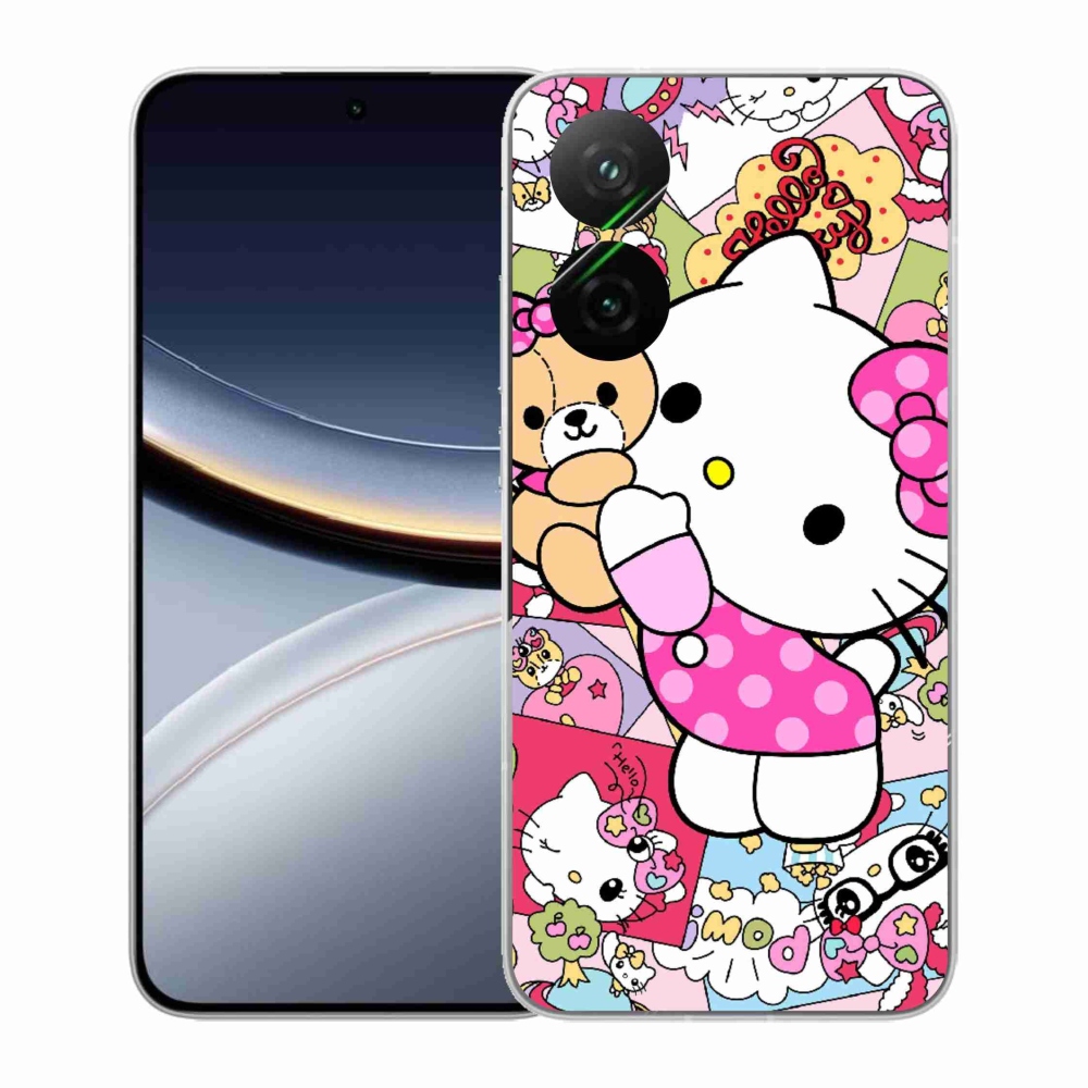 Gél borítás mmCase a Xiaomi Poco F7 5G számára - aranyos cica