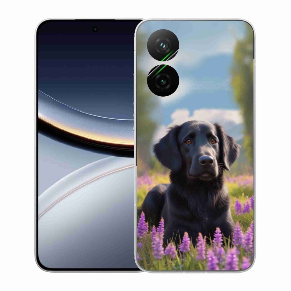 Gél borítás mmCase a Xiaomi Poco F7 5G-hez - elegáns fekete retriever