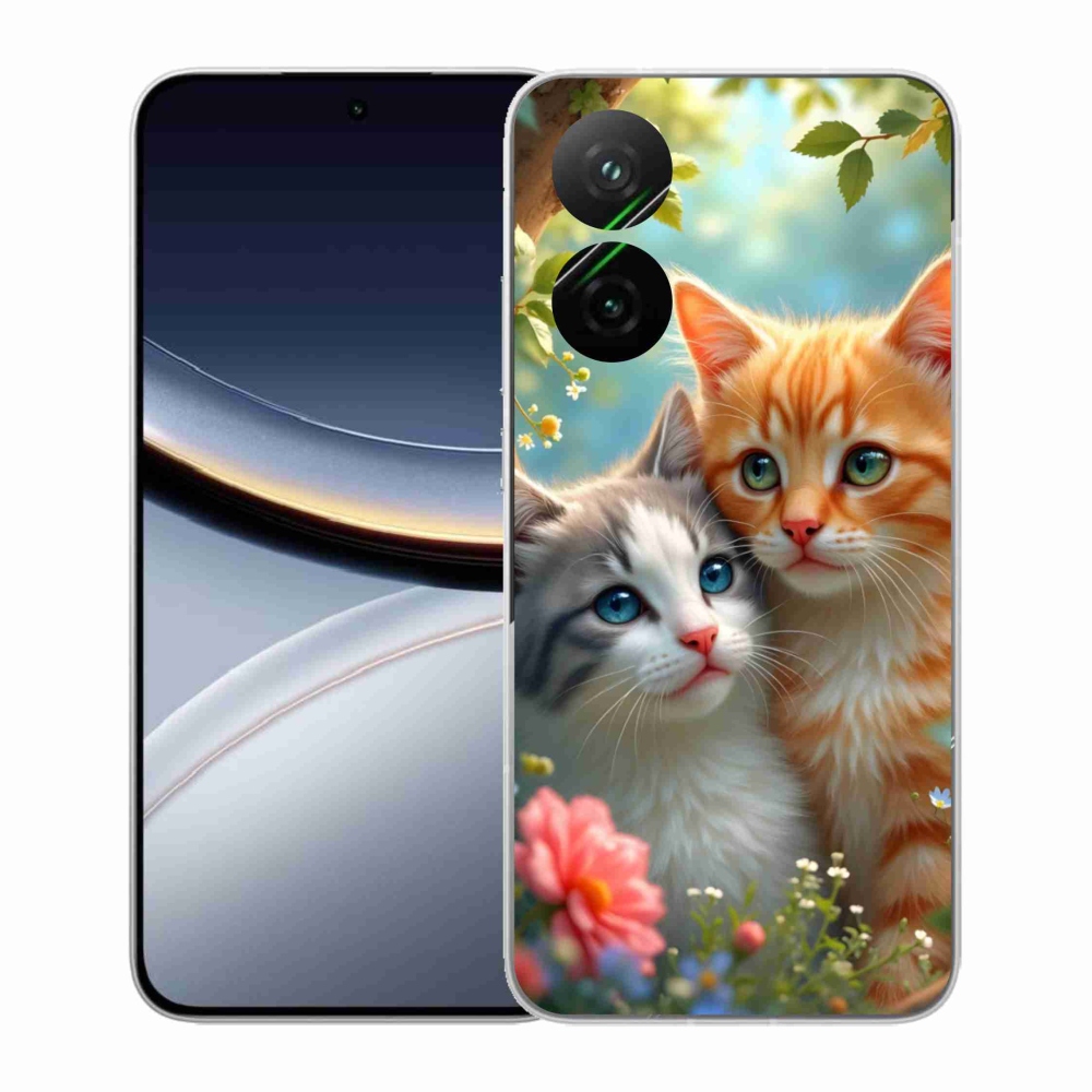 Gél borító mmCase a Xiaomi Poco F7 5G-hez - macskaszerelem 2