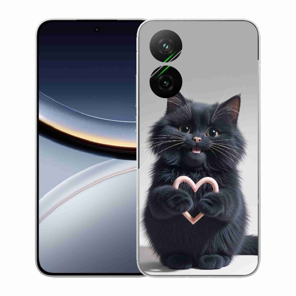 Gél borító mmCase a Xiaomi Poco F7 5G-hez - macskaszerelem 3