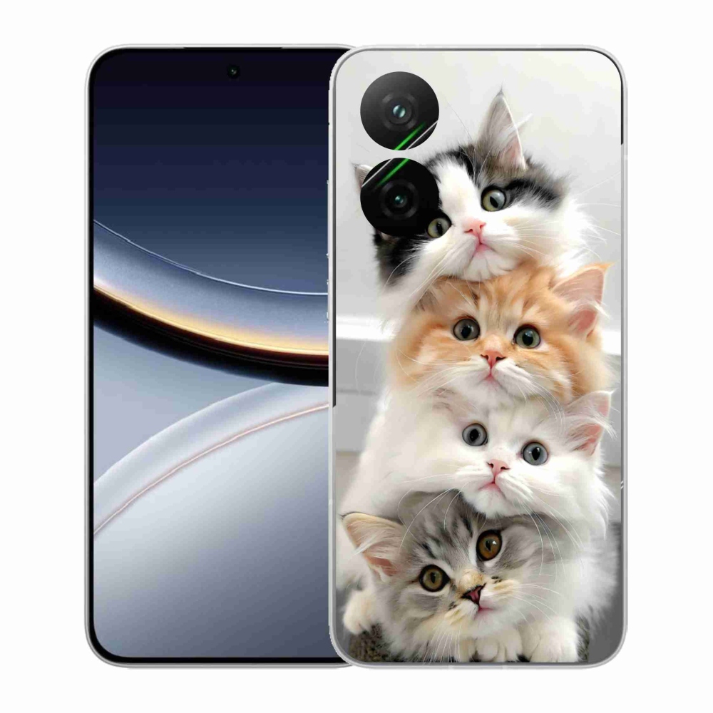 Gél borítás mmCase a Xiaomi Poco F7 5G számára - macska csokor