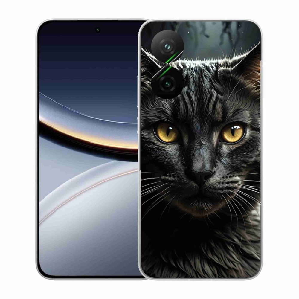 Gél borító mmCase a Xiaomi Poco F7 5G-hez - macskaszem 3