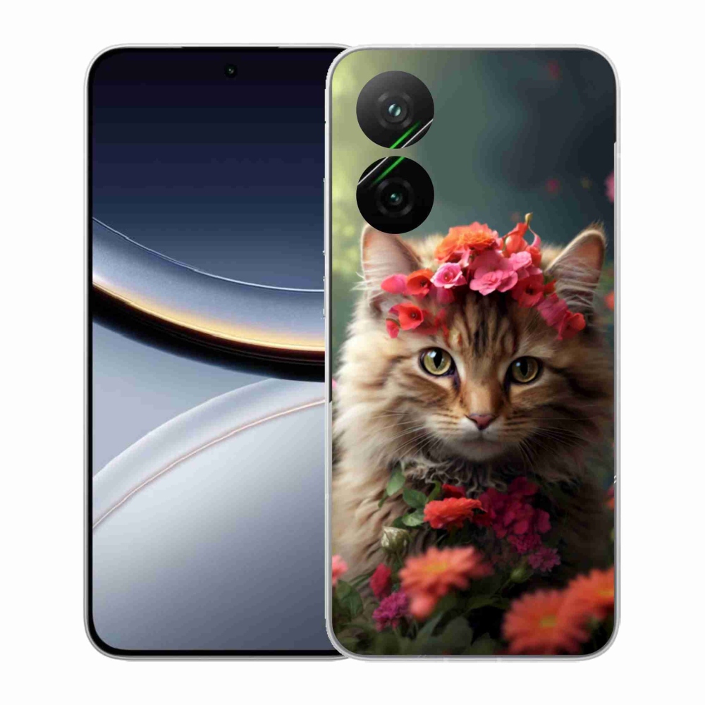 Gél borító mmCase a Xiaomi Poco F7 5G számára - hercegnő macska