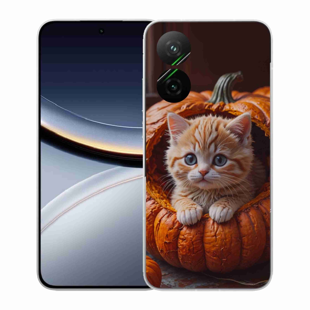 Gél borítás mmCase a Xiaomi Poco F7 5G-hez - cica és tök 2