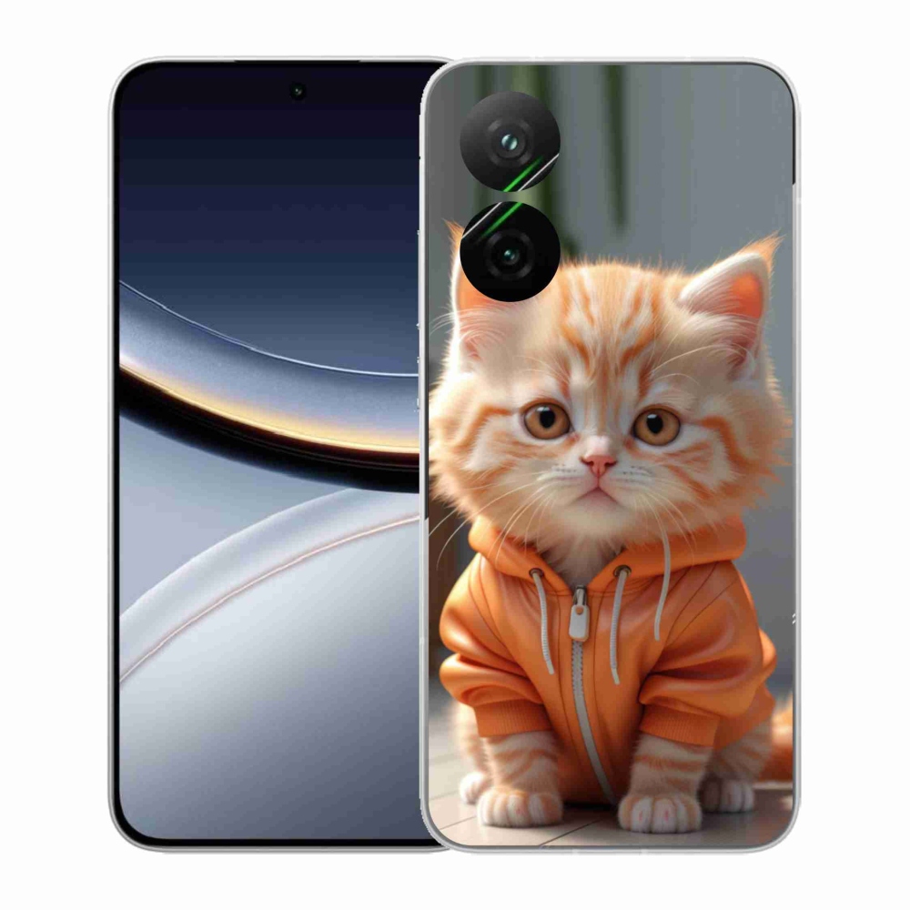 Gél borítás mmCase a Xiaomi Poco F7 5G számára - cica melegítőben