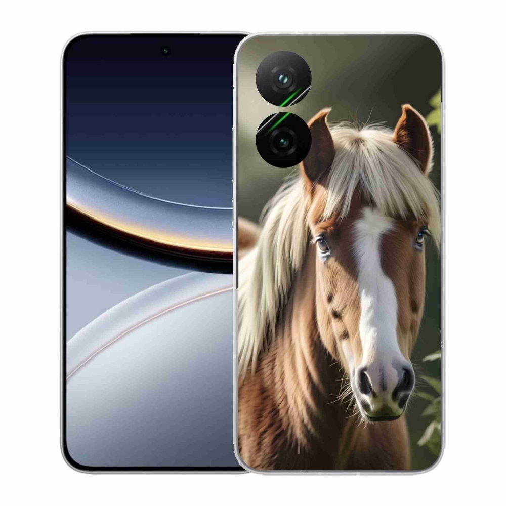 Gél borítás mmCase a Xiaomi Poco F7 5G számára - ló könnyű sörénnyel