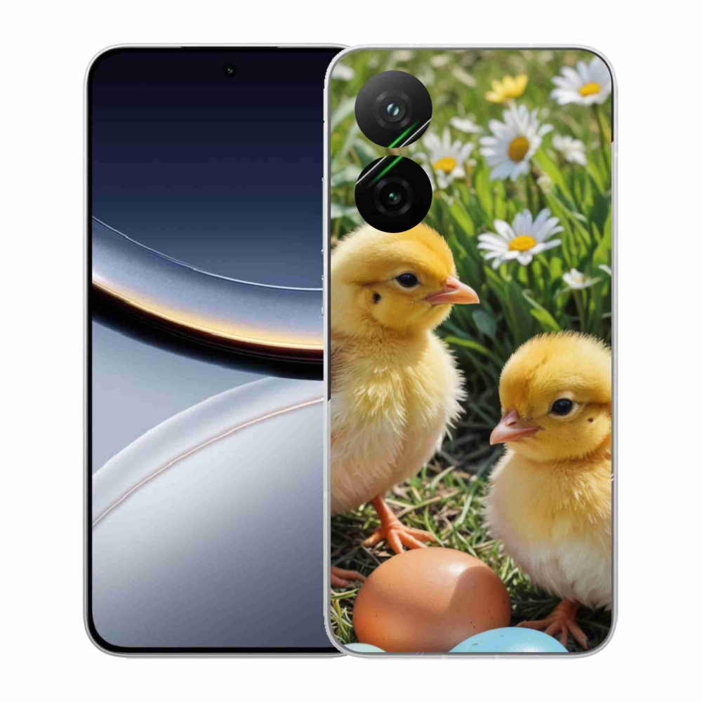 Gél borítás mmCase a Xiaomi Poco F7 5G számára - csirkék