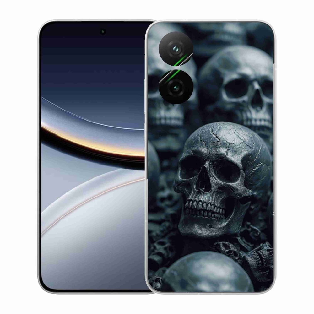 Gél borítás mmCase a Xiaomi Poco F7 5G számára - koponya 2