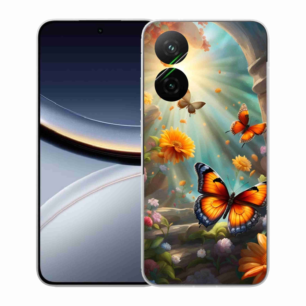 Gél borítás mmCase a Xiaomi Poco F7 5G-hez - pillangókert 2