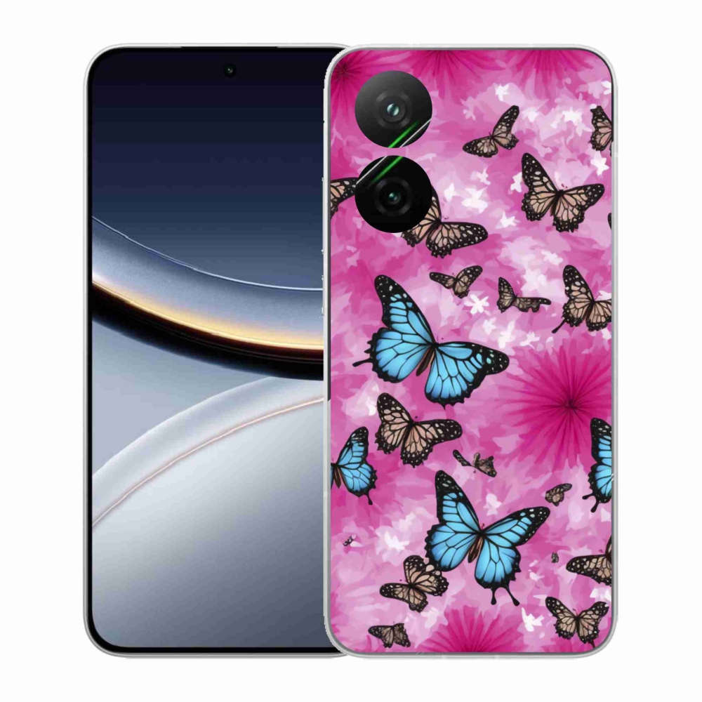 Gél borítás mmCase a Xiaomi Poco F7 5G-hez - pillangókert