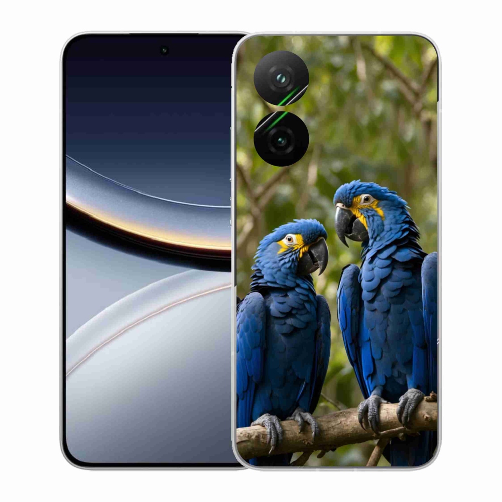 Gél borítás mmCase a Xiaomi Poco F7 5G számára - papagáj duó