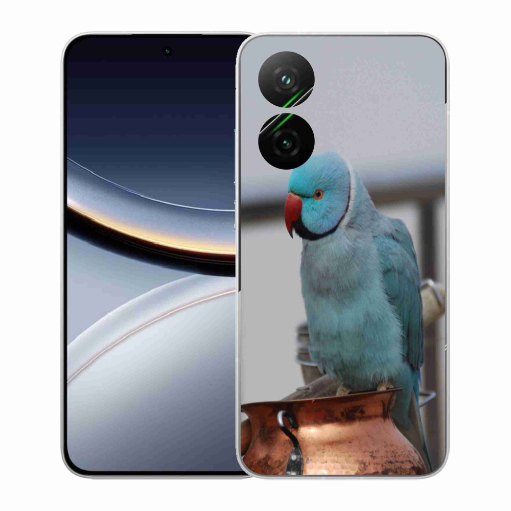 Gél borítás mmCase a Xiaomi Poco F7 5G-hez - papagáj alexander kék