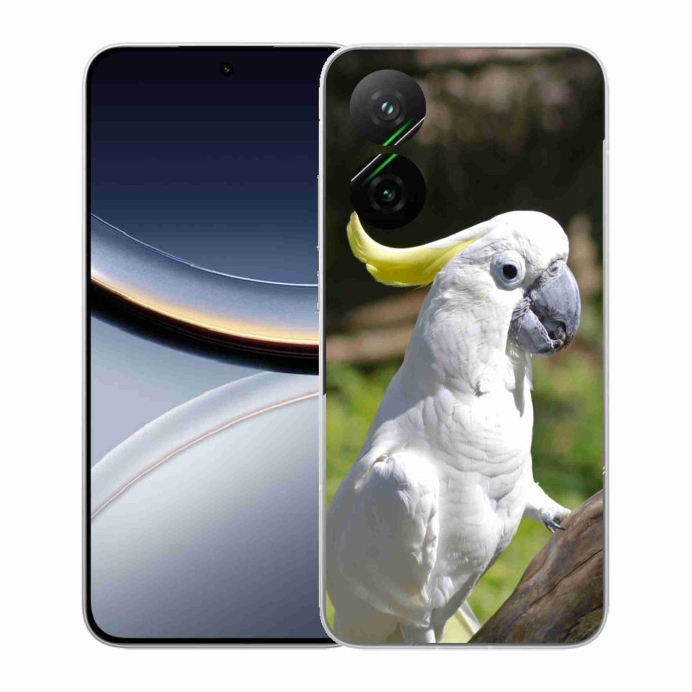Gél borítás mmCase a Xiaomi Poco F7 5G-hez - papagáj kakadu 2