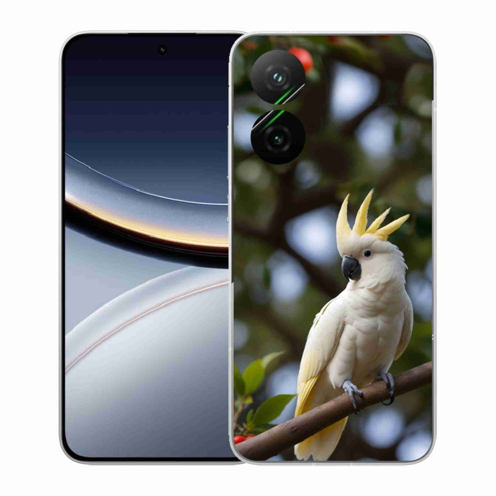 Gél borítás mmCase a Xiaomi Poco F7 5G-hez - papagáj kakadu 3