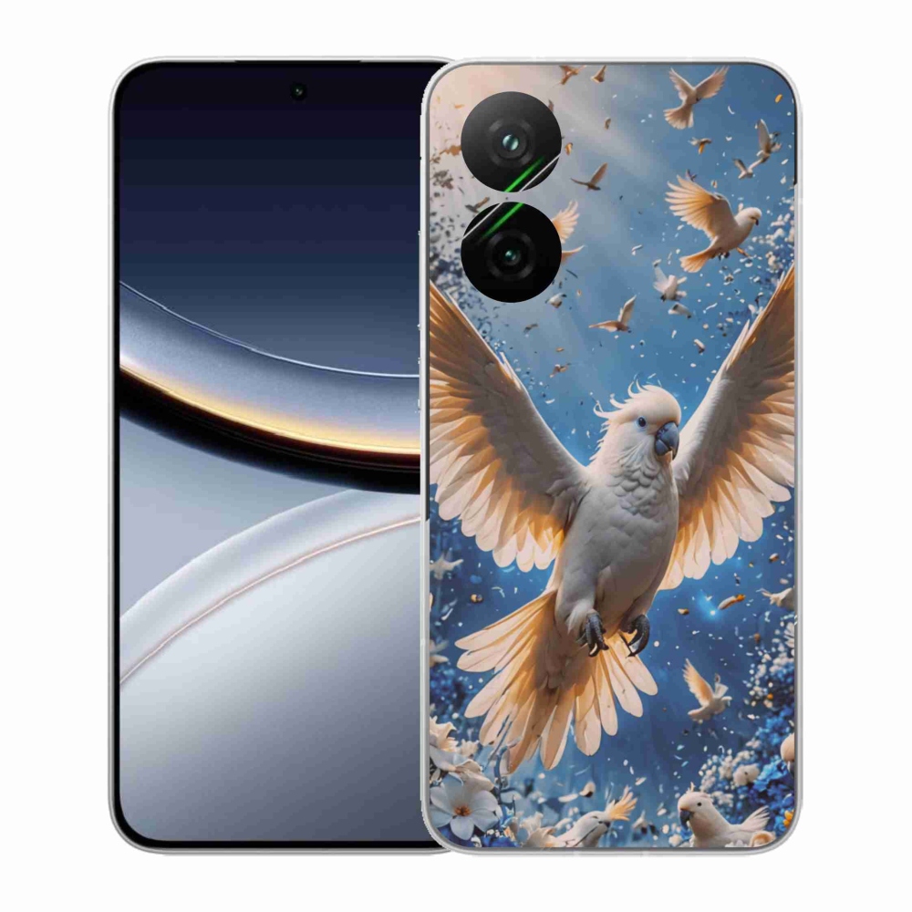 Gél borítás mmCase a Xiaomi Poco F7 5G-hez - papagáj kakadu