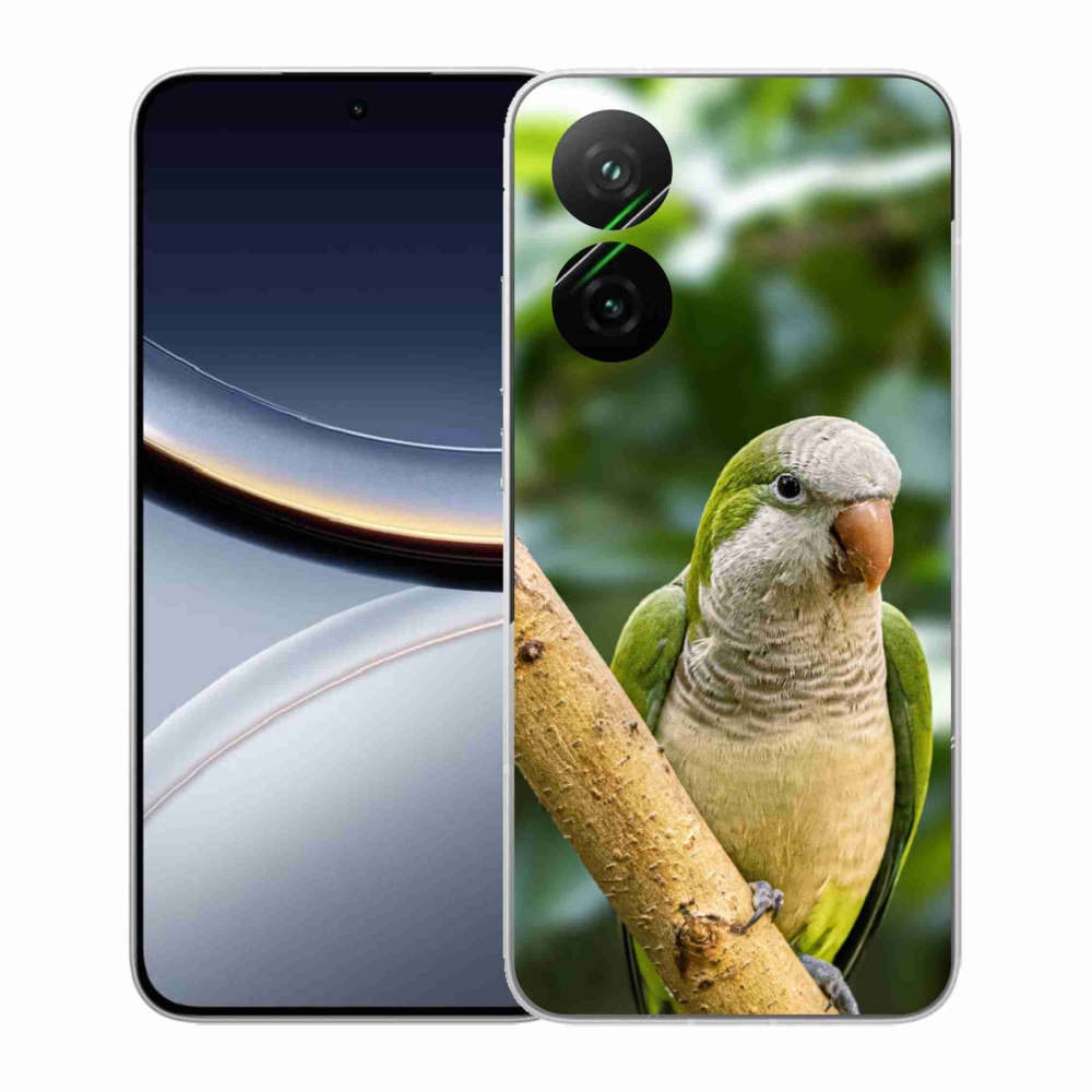 Gél borítás mmCase a Xiaomi Poco F7 5G készülékhez - papagáj