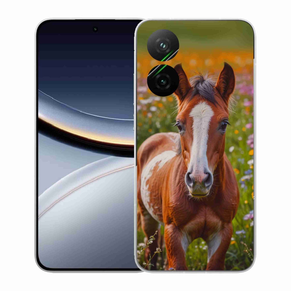 Gél borítás mmCase a Xiaomi Poco F7 5G számára - aranyos csikó