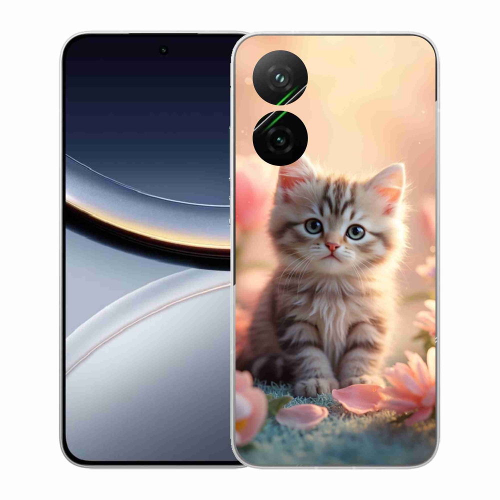 Gél borító mmCase a Xiaomi Poco F7 5G számára - aranyos cica 8