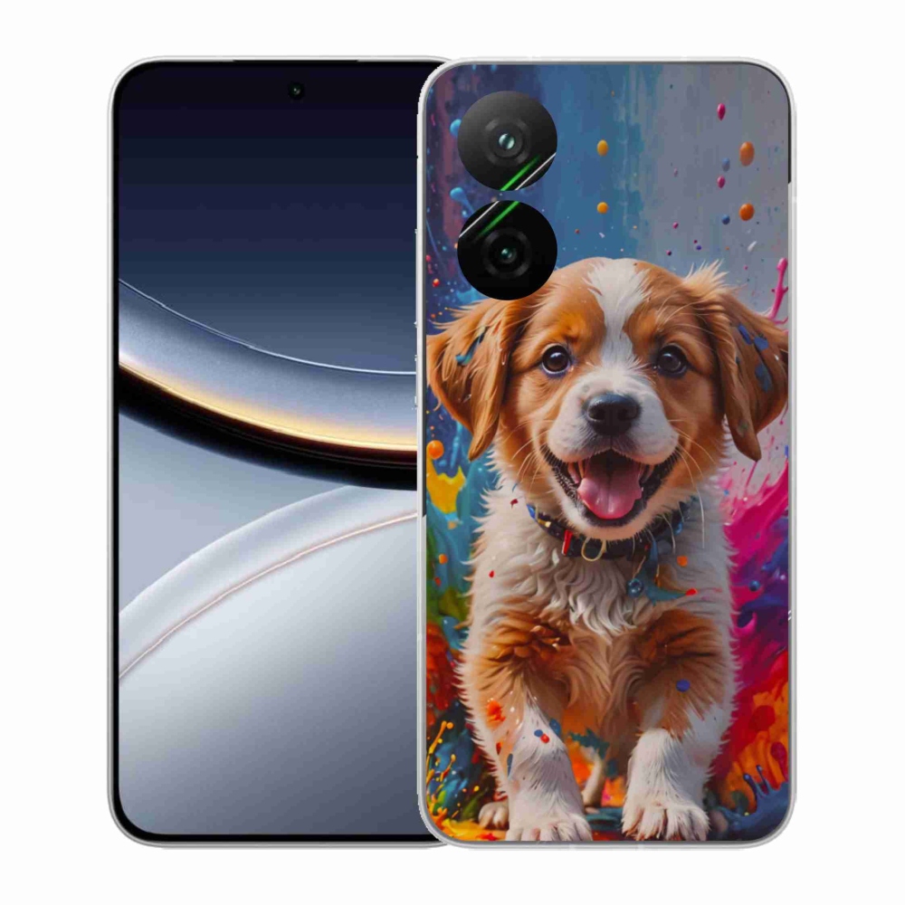 Gél borítás mmCase a Xiaomi Poco F7 5G számára - aranyos kiskutya 3