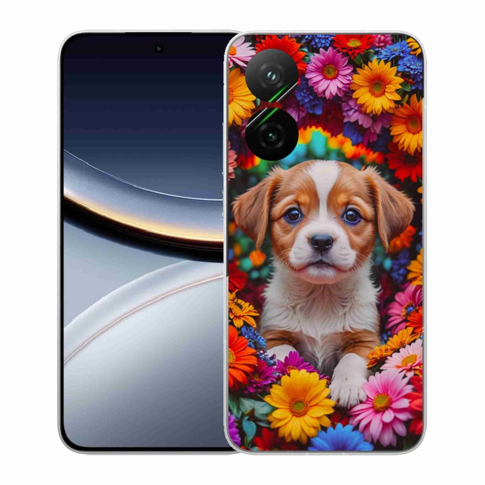 Gél borítás mmCase a Xiaomi Poco F7 5G számára - aranyos kiskutya