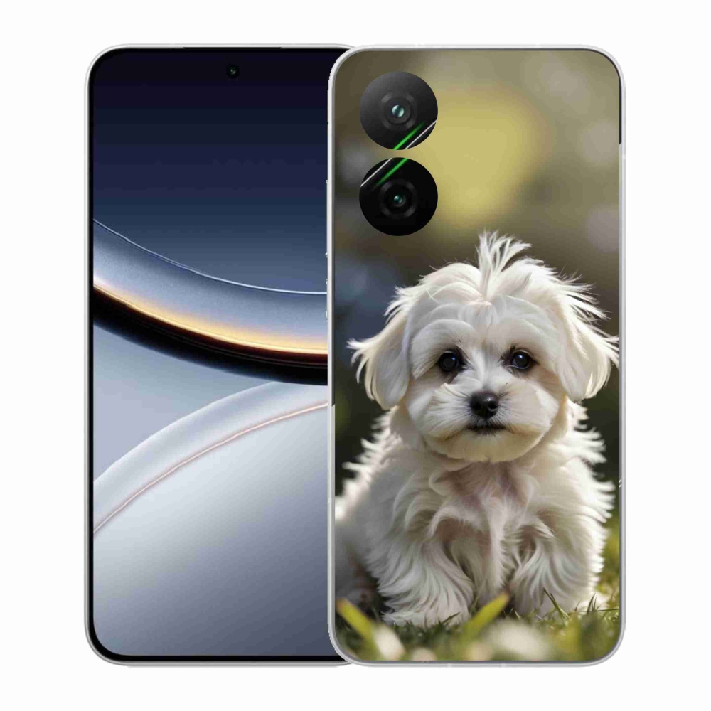 Gél borítás mmCase a Xiaomi Poco F7 5G-hez - aranyos máltai kutya