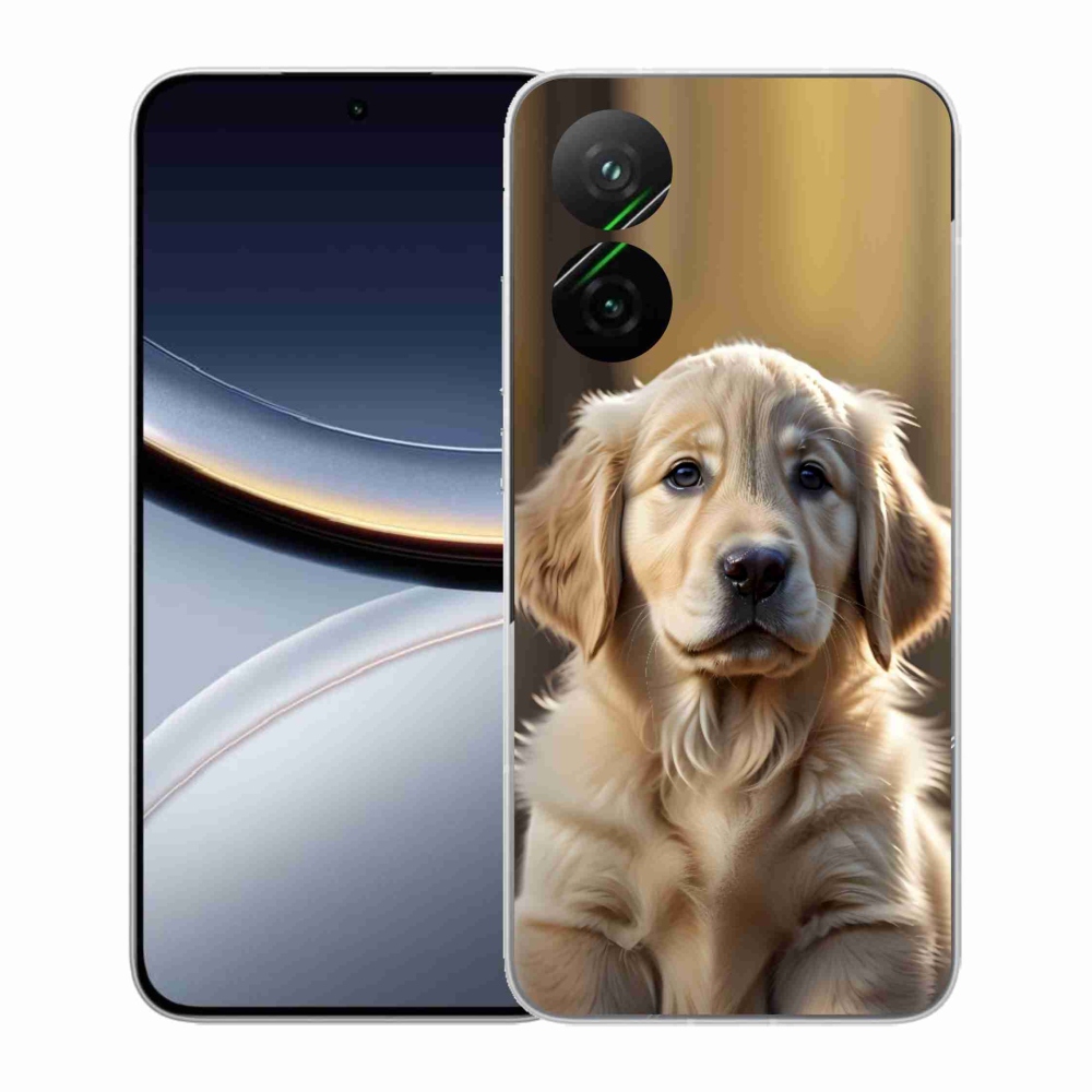 Gél borítás mmCase a Xiaomi Poco F7 5G számára - aranyos arany retriever