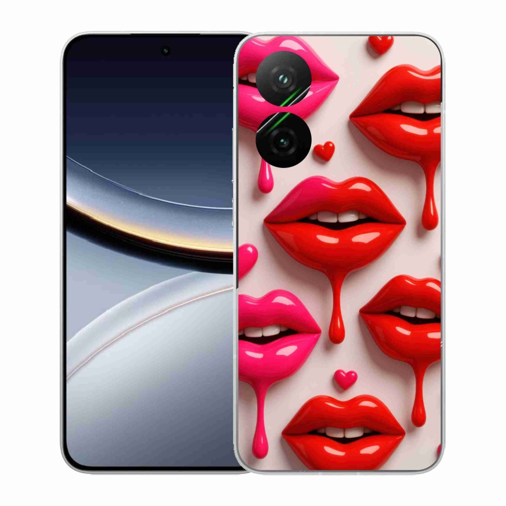 Gél borítás mmCase a Xiaomi Poco F7 5G számára - ajkak 2
