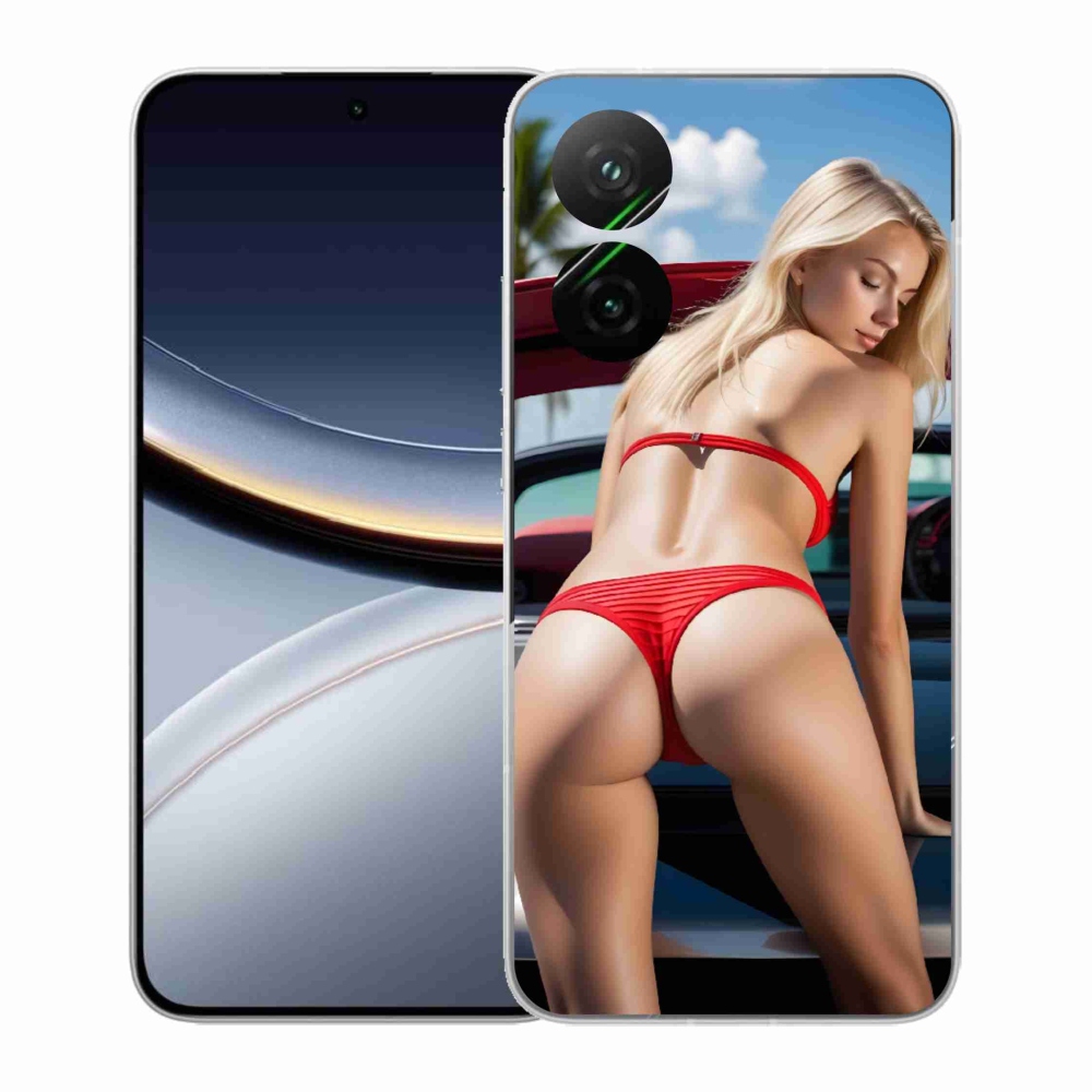 Gél borító mmCase a Xiaomi Poco F7 5G-hez - szexi nő 2