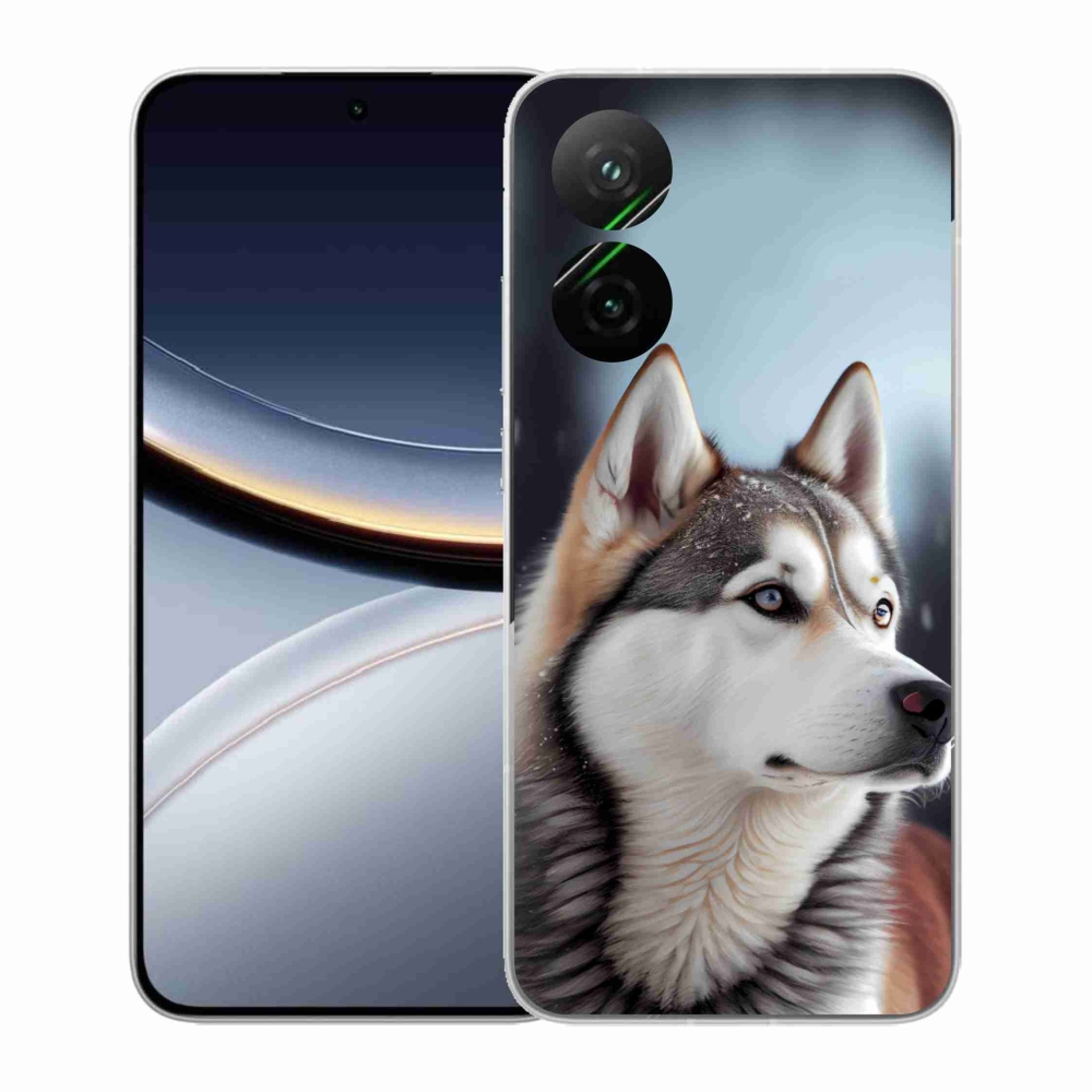 Gél borítás mmCase a Xiaomi Poco F7 5G-hez - Szibériai husky