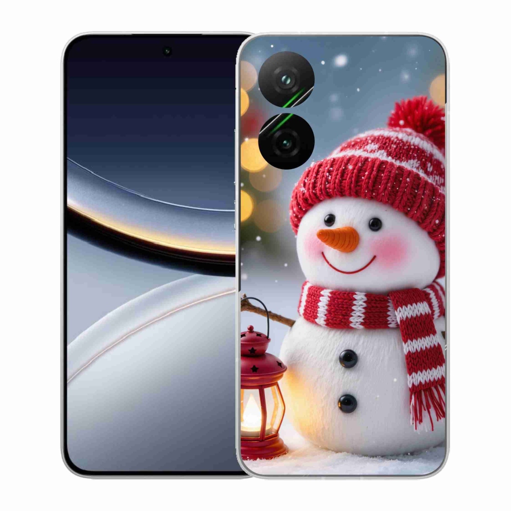 Gél borítás mmCase a Xiaomi Poco F7 5G számára - hóember 2