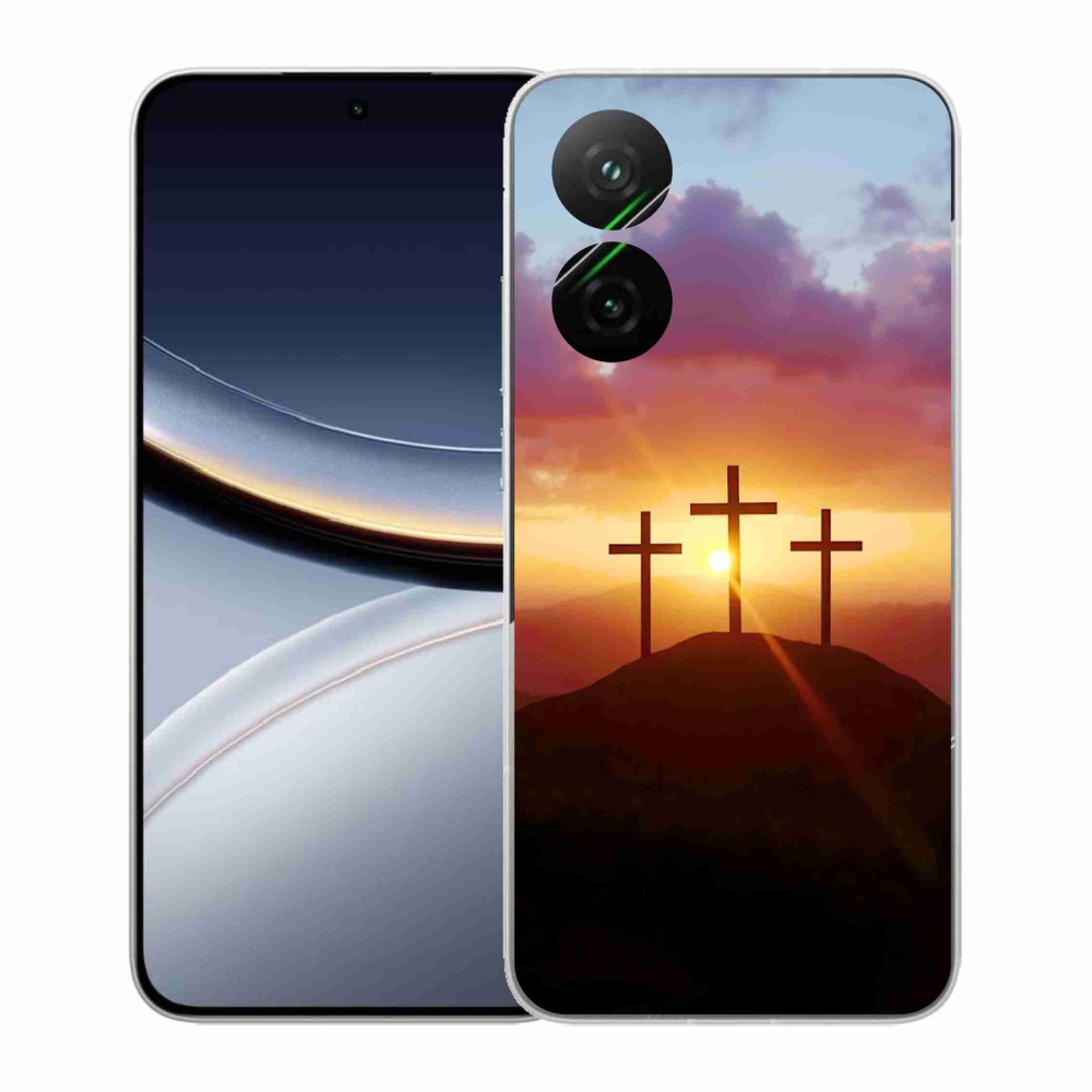 Gél borító mmCase a Xiaomi Poco F7 5G számára - három kereszt