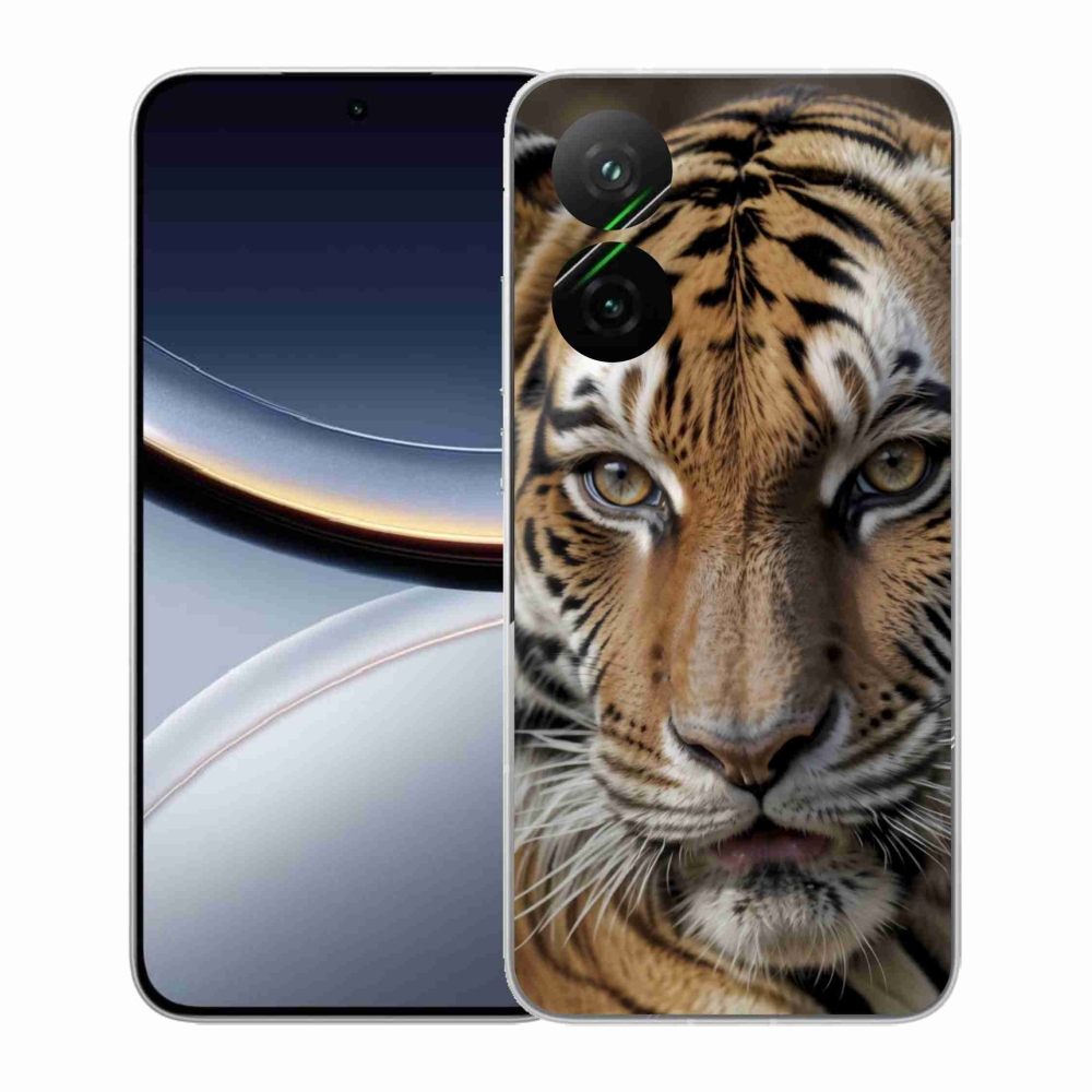 Gél borítás mmCase a Xiaomi Poco F7 5G számára - tigris nézet